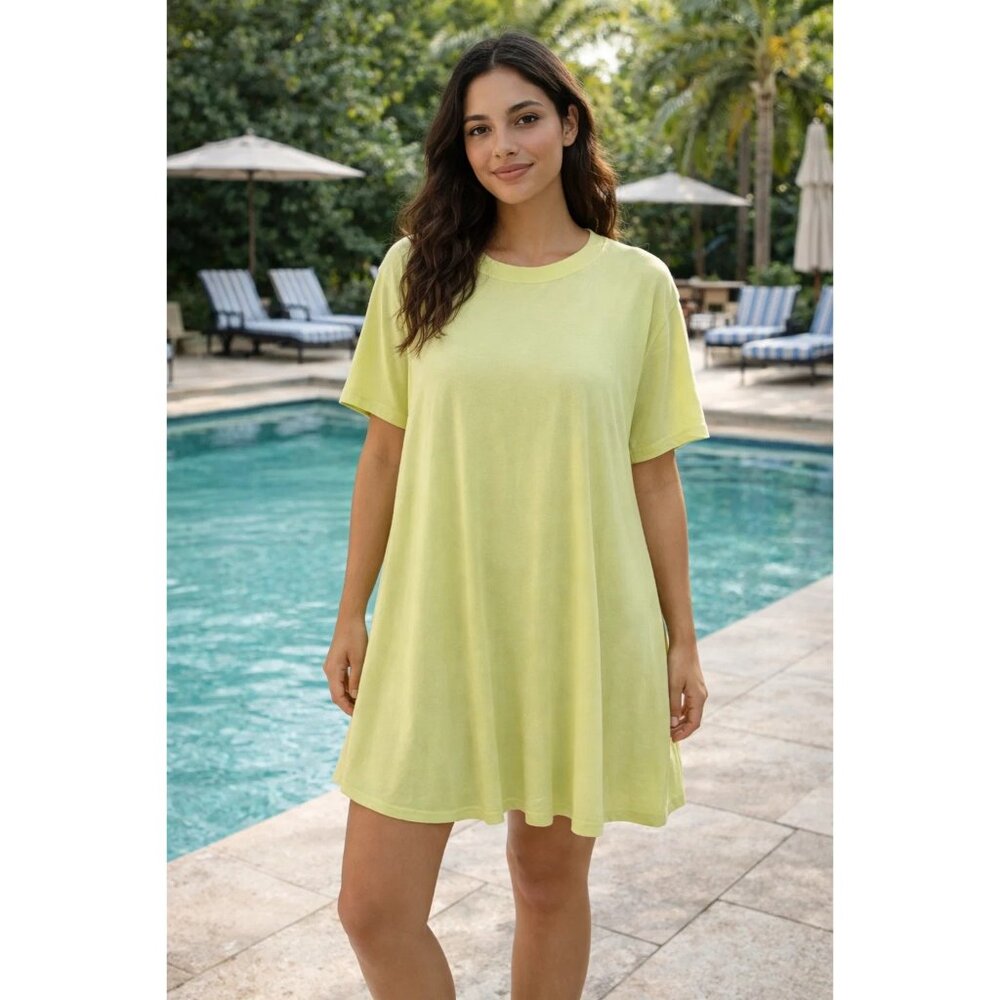 Lululemon size 6 All Yours Tee Dress Lemon Vibe